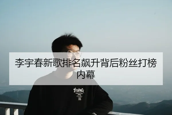 李宇春新歌排名飙升背后粉丝打榜内幕
